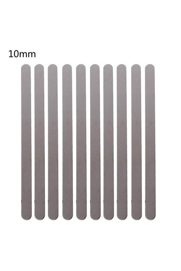 O 10x Bracelet Blanks for Stamping and Jewelry Making Long Flat for Making Present Gift Customizing Bangle Multisize