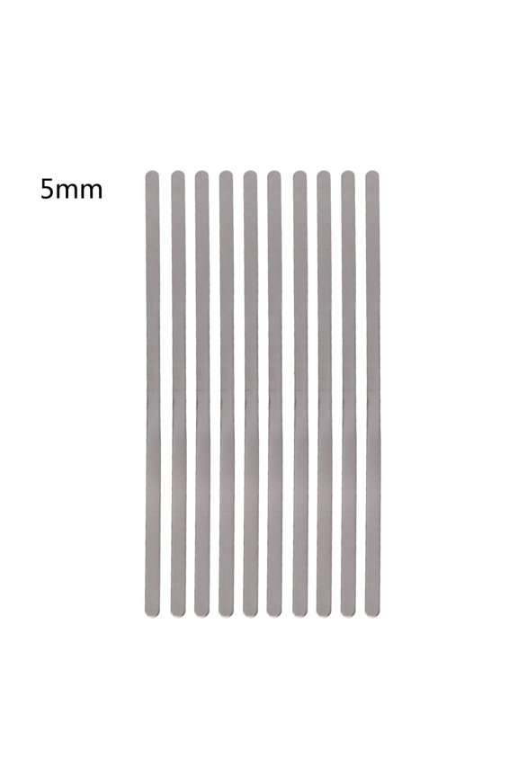 O 10x Bracelet Blanks for Stamping and Jewelry Making Long Flat for Making Present Gift Customizing Bangle Multisize