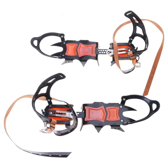 LICEWO 12 Teeth Ice Grip Antislip Shoe Ice Traction Slips on Snow Ice Spikes Crampons