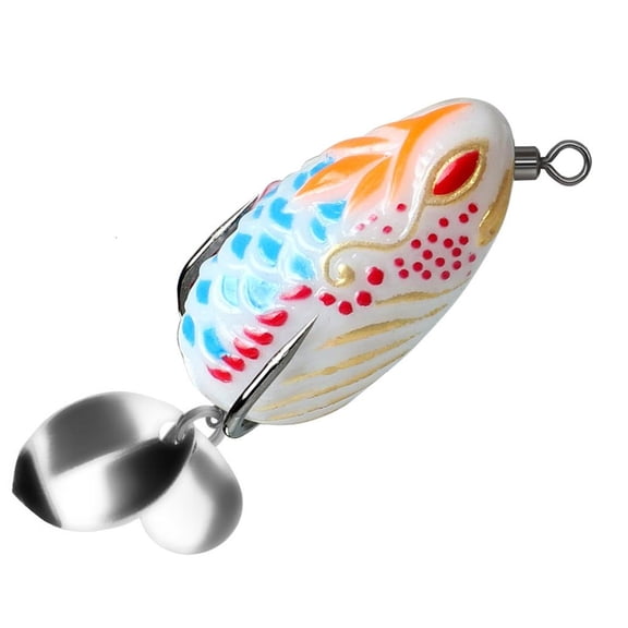LICEWO 1Pc Fishing Frogs Lures Large Feet Swimbaits Fishing Hard Lures Single Hook