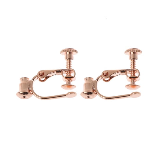 LICEWO 2 Pcs/Set for Creative Earrings Converter Non-Pierced Clip-on Earrings Ear Clips Ear Hoop Earrings Findings for Hang Dan