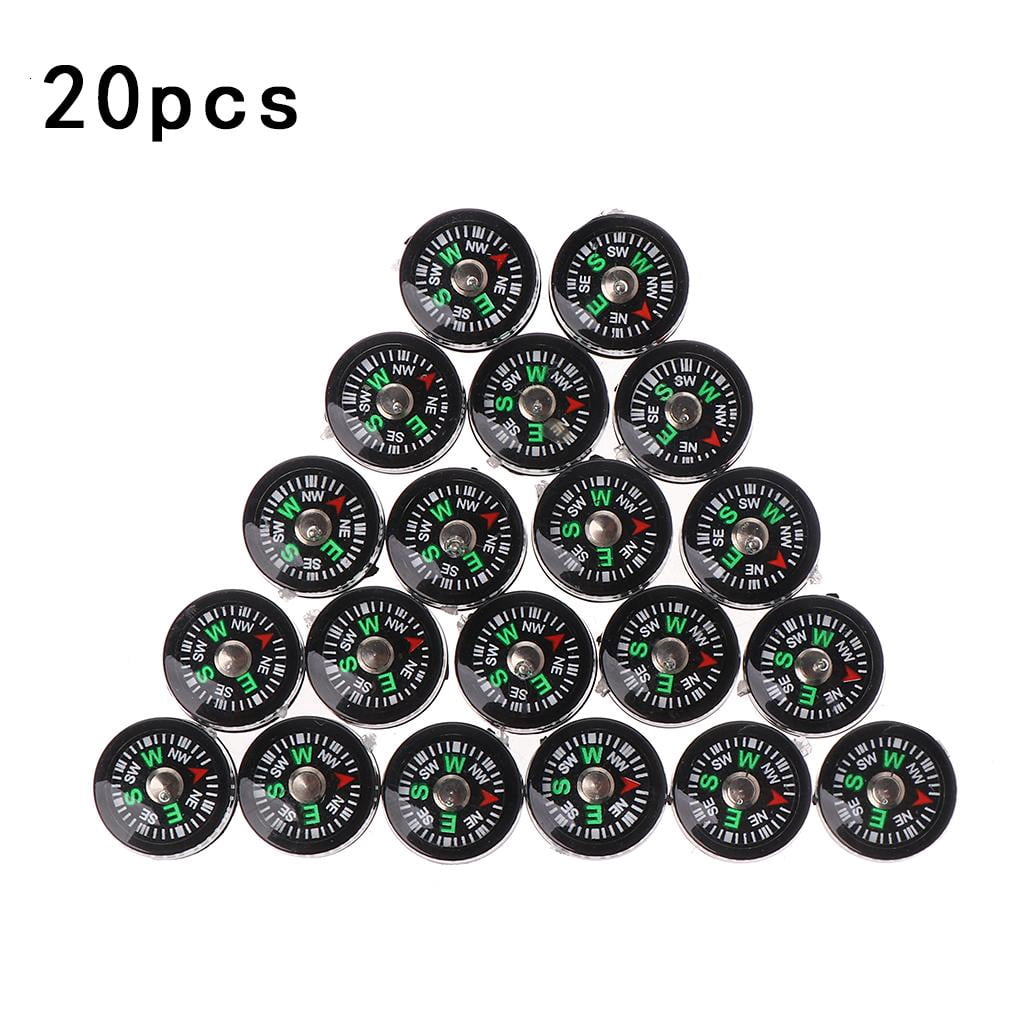 LICEWO 20Pcs Mini Practical Pocket Filled Plastic Miniature Compass ...