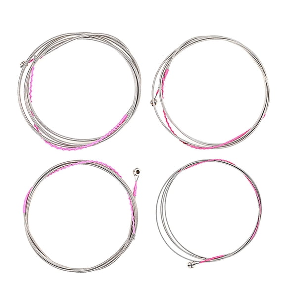 LICEWO 4-string Acoustic Guitar Strings Replacement Stainless Steel Bass String Durable