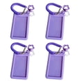 thumbnail image 1 of LICEWO 4Pcs Lightweight Portable Keychain Card Holder Sleeve Star Design for Commute, 1 of 13