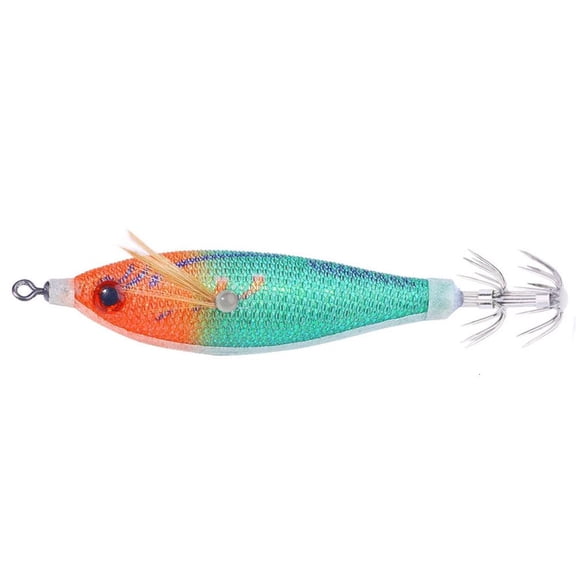 LICEWO 5.8G 8cm Fishing Lures Glow Jig Hook Shrimp Lures Baits Squid Jig Artificial Hard Baits Squid Jig Cuttlefish Hook