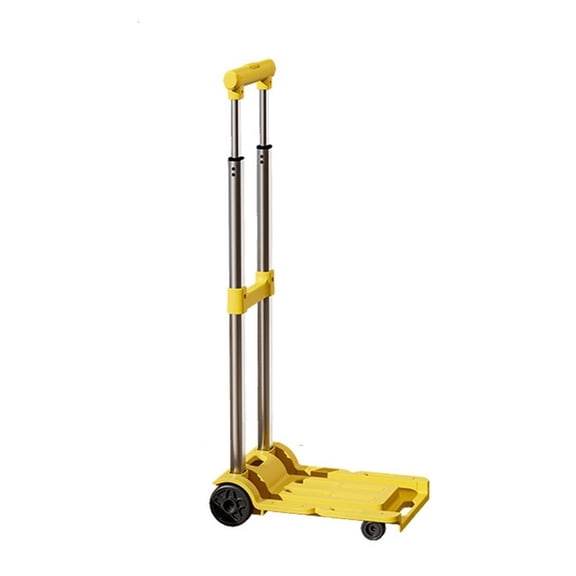 LICEWO Aluminum Folding Hand Truck Light Weight Portable Garden Trolley Fit for Travel and Moving Heavy Duty Cart with 4 Wheels