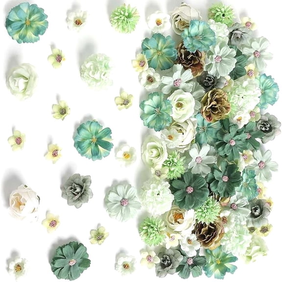 LICEWO Artificial Flower Buds 25-43mm Flower Heads For Wedding Flower Arrangements