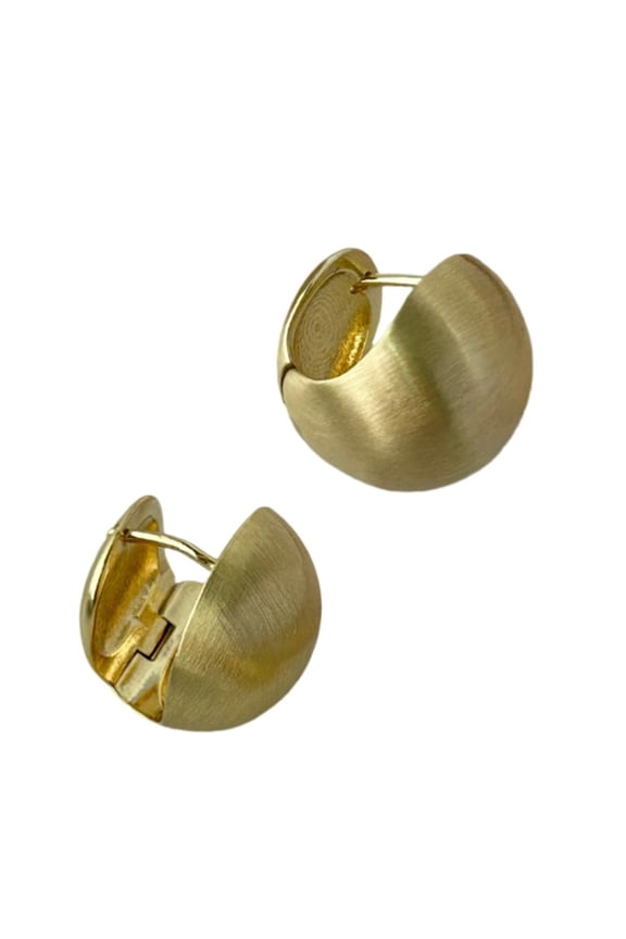 O Ball Shape Earrings Elegant Studs Earring Sparkling Ear Studs Copper Texture Ears Jewelry Suitable for Stylish Outfits