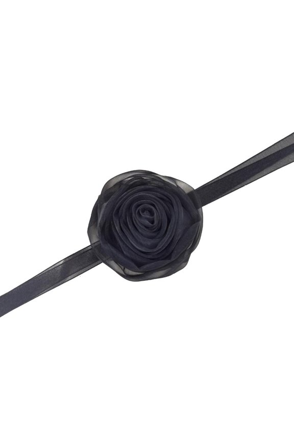 O Bohemian Flowers Yarn Elegant Rose Necklet Clavicle Chain Autumn and Winter