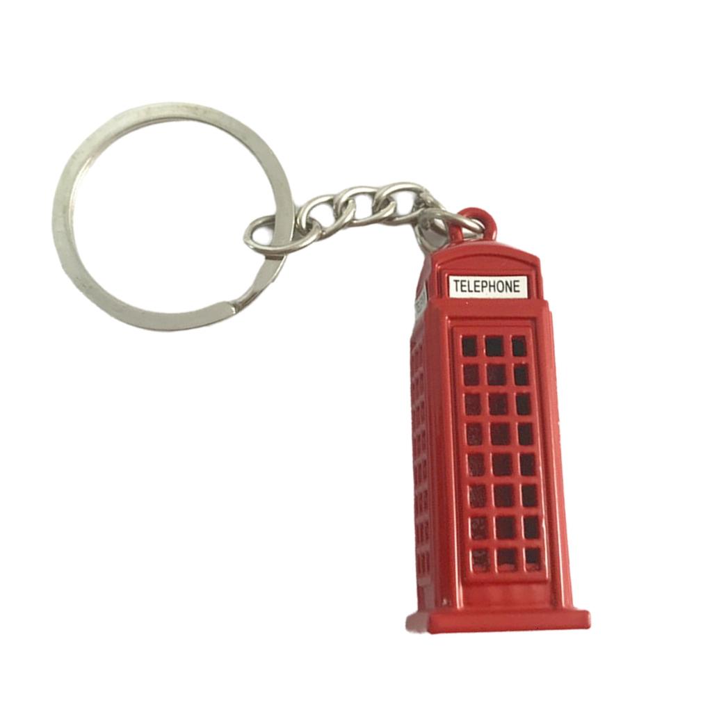 LICEWO British Keychain British Metal Key Rings Bus Keychain Telephone ...