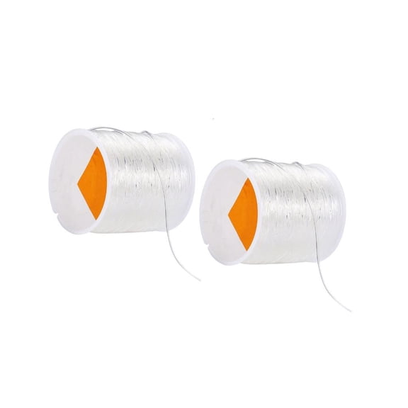 LICEWO Clear Elastic Cord Creative Handicrafts Sewing 0.5mm and 0.8mm 60 Meters Length