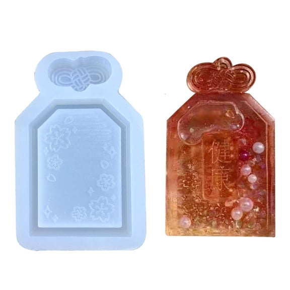 LICEWO Clear Quicksand Cartoon Silicone Molds Resin Casting Shaker Mold Resin Epoxy Molds for DIY Crafts Pendant Jewelry Making