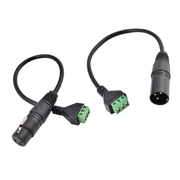 LICEWO Clear Signal Transmission Double Channel Audios Patches Cables 3 Pin Female
