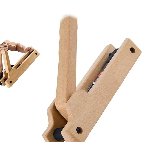 LICEWO Comfortable Grip Wood Construction Resistance Machine Wrist Exercise Tool
