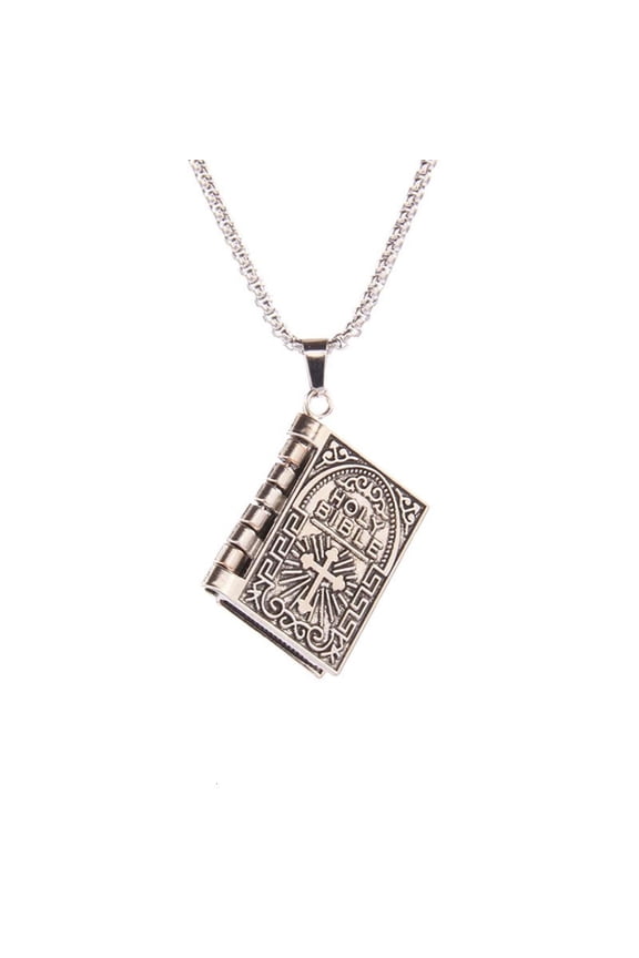O Cross-symbol Clavicle Chain Christian Faith Bible Necklace Religious Jewelry