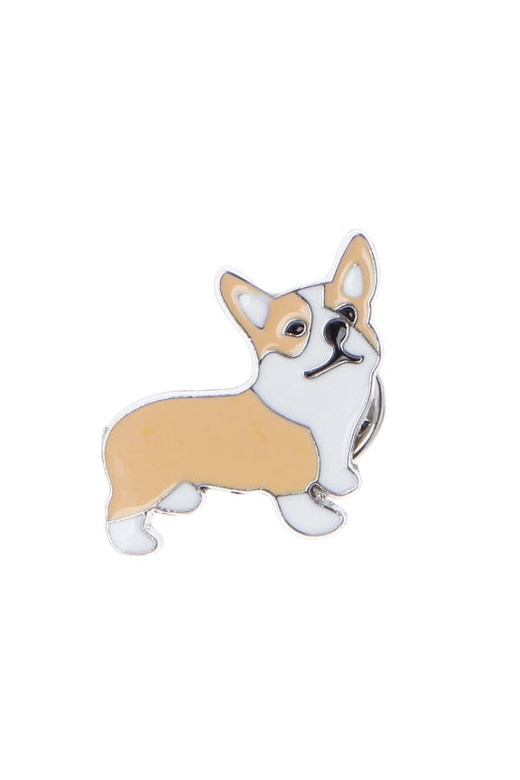 O Cute Alloy Dog Brooch New Year Gift Korean Style Badge Christmas Ornaments Clothes Accessories Cartoon Decorations