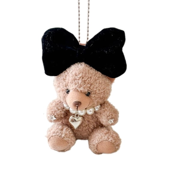 LICEWO Cute Toy Bear Pendant Keyring Plush Backpack Pendant Gift for Girl Children Handmade Phone Back Clip Ornament