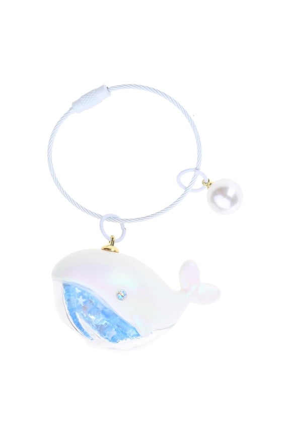 O Cute Whale Keychain Marine Doll Keyring Buckle Car Key Chain Accessories for Men Women Couple Bag Jewelry Gift