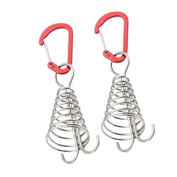 LICEWO Deck Anchors Peg with Spring Buckle Windproof Octopuses Tent Stakes Wind Rope Anchors Easy to Installation