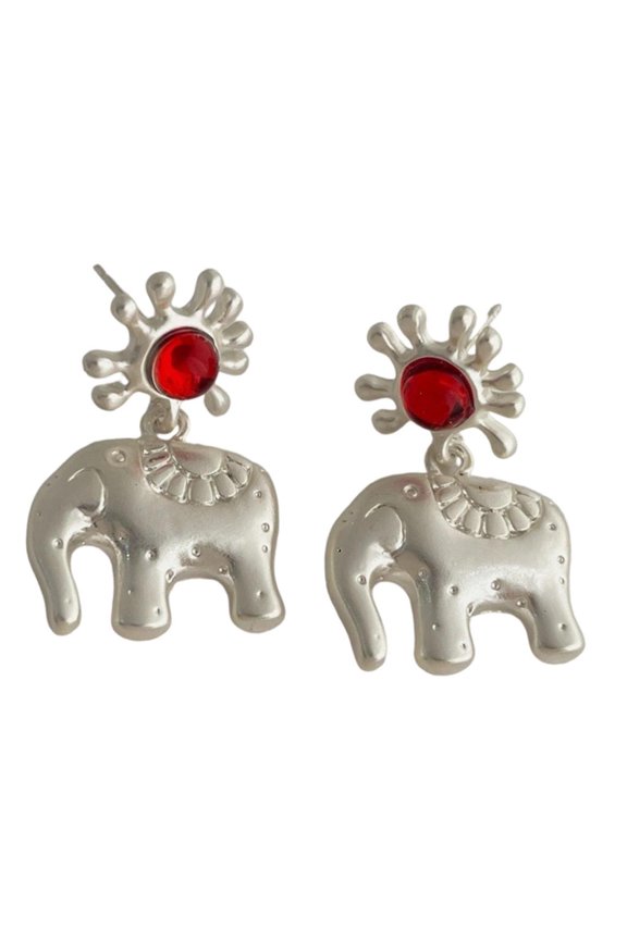 O Delicate Elephant Earrings For Sensitive Ears Polished Alloy Studs With Secure Backing Stylish Elephant Ear Studs