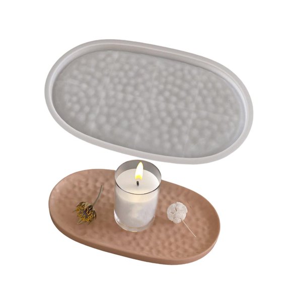 LICEWO Easy to Use Silicone Mold Creating Decorative Trays Moulds with Oval Shape