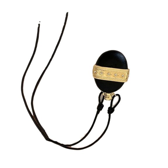 LICEWO Elegant Wine Flask Shape Drop Necklace Wood Texture Pendant Jewelry for Daily