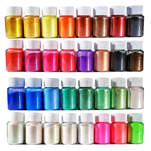 LICEWO Epoxy Resin Dye Pearl Pigment for Bath Soap Wax Candle Making Dyes DIY Jewelry