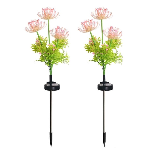 LICEWO Equinox Flowers Garden Statue with Lights Up LED Figure Solar Lights Flowwer Ornaments Outdoor Figurine Landscape Lights