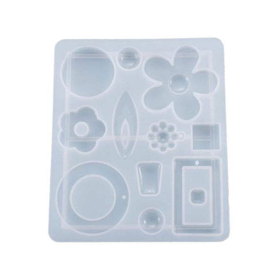 LICEWO Fashionable Ear Studs Casting Mold Eardrops Dangler UV Crystal Resin Epoxy Mold