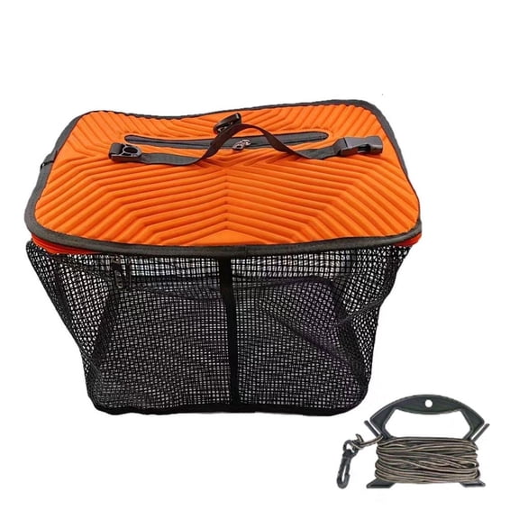 LICEWO Fishing Basket for Caught Fish Foldable Fishing Net Minnow Bucket Portable