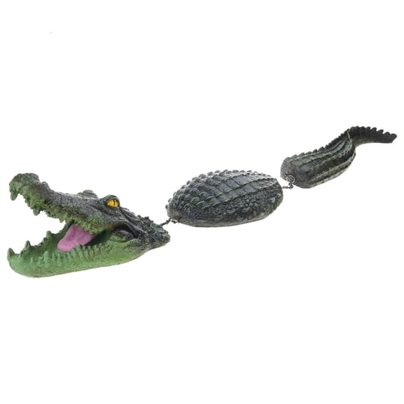 LICEWO Floating Cayman Water Decoys Simulation Alligators Statues Weatherproofed Fake Cayman Ornaments for Pond Lake