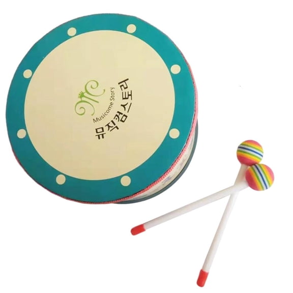 LICEWO Floor Drum Orff Tambourine Rhythm Drum for Performances Parties Festivals