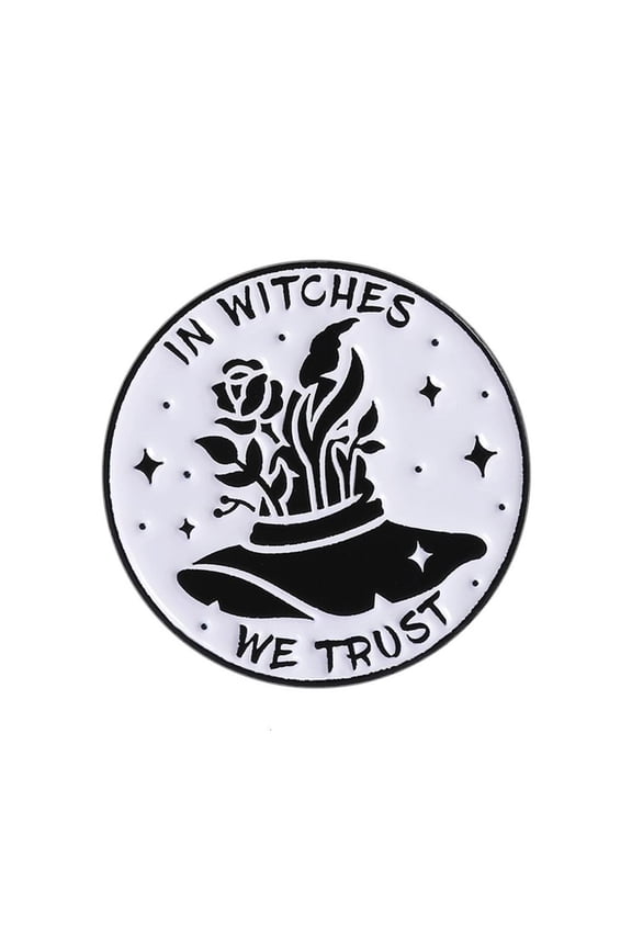 O Gothic Witch Cats Enamel Pin Punk Jewelry Accessory for Clothing Gift
