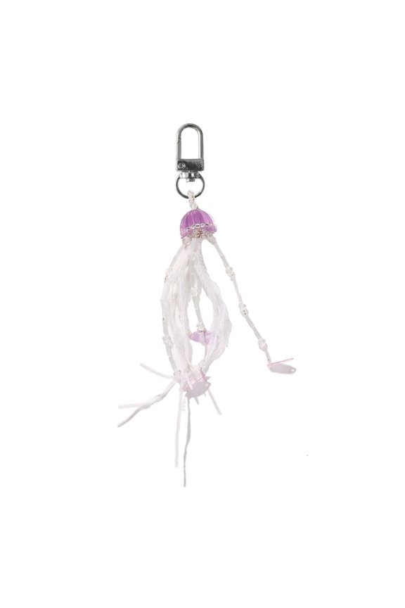 O Keychain Handmade Keychain Key Pendant Jellyfish Bag Pendant Stylish Bag Charm Beautiful Key Jewelry for Fashion Lover