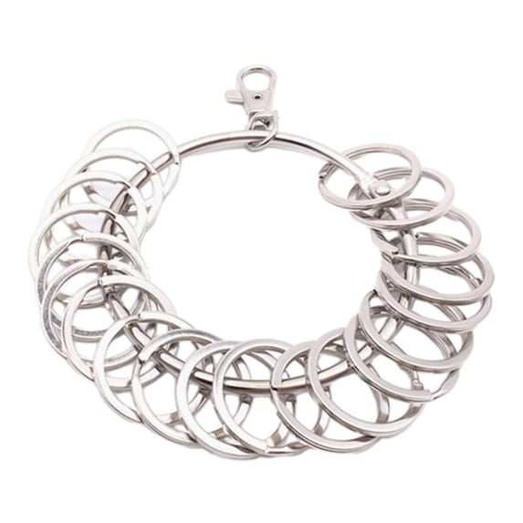 LICEWO Large Round Hoop Key Organizer Portable Metal Rings Key Holder Management Quick Hanging Keychain Keyring Durable