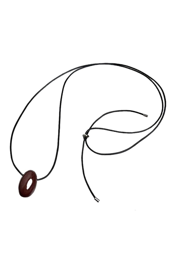 O Luxurious Round Bead Pendant Necklace Stylish Agate Sphere Pendant Necklace Stylish Neck Jewelry for Layering Looks