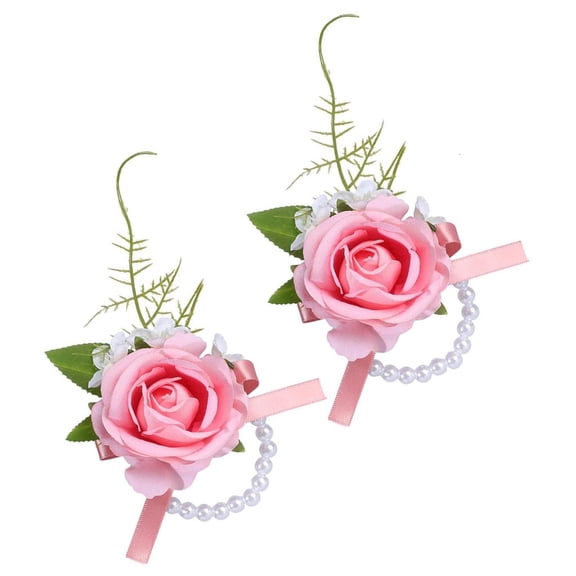 LICEWO Luxury Silk Wrist Corsage For Bridal Party Prom Night Dance Event Rehearsal Dinner Accessories