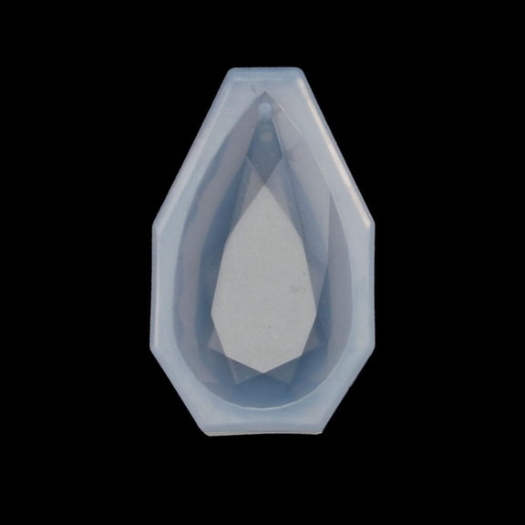 LICEWO Mini Pendant Casting Silicon Mold Teardrop Resin Mould Silicone with Hole