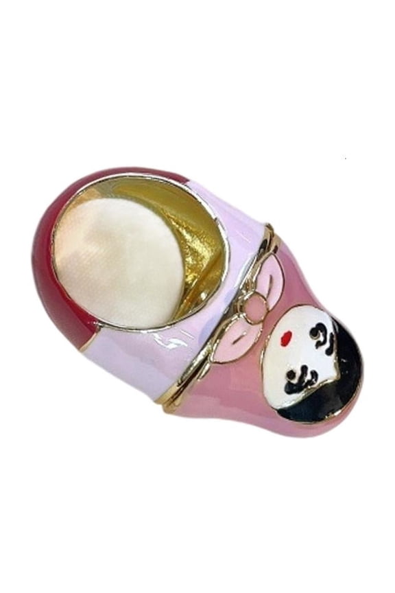 O Modern Minimalist Green Frogs Rings Sturdy Alloy Stackable Jewelry Pieces