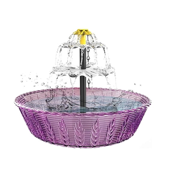 LICEWO Multifunctional Solar Powered Outdoor Fountain Bird Bath for Birds Featuring Dynamic Water Display in Garden Setting