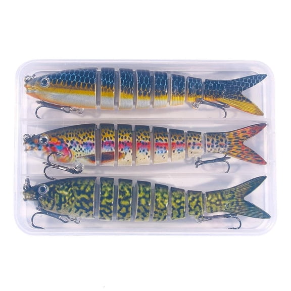 LICEWO Multiple Layer Slow Sinking Baits High Junction Rate Fishing Baits Realistic