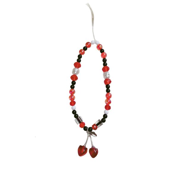 LICEWO Multipurpose Cherry Beaded Phone String for Daily Use and Parties Supplies