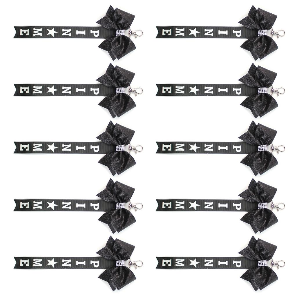 LICEWO Pack of 10 Cheer Team Bows Keychains Stylish Accessory for Girls ...