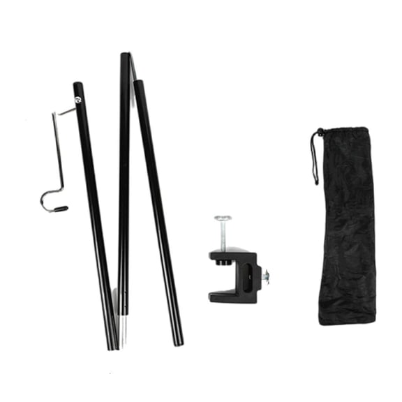 LICEWO Portable Outdoor Table Light Hanger Rack Light Weight Camping Lamp Stand Folding Lamp Stand Desktop Camping Light Stand