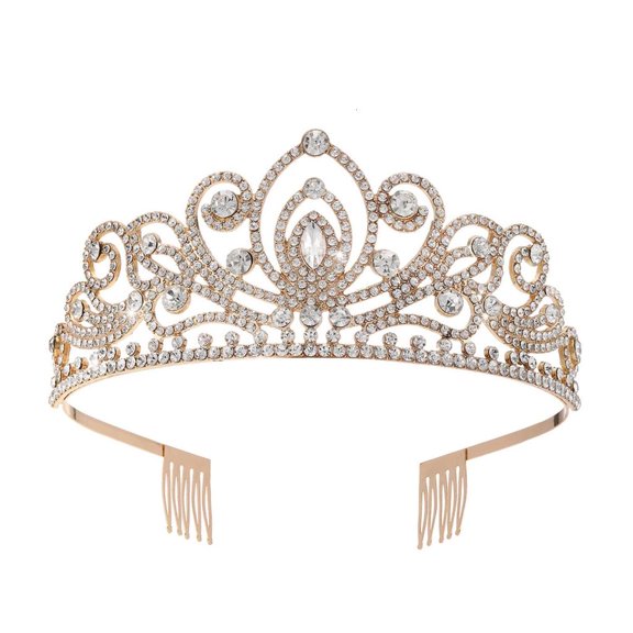 LICEWO Queen Crowns Women Headbands for Birthday Wedding Queen Headpiece Cake Props