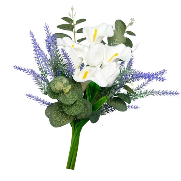 LICEWO Realistic Artificial Zantedeschia Flower 13.77Inch in Height For Home Decoration Wedding Bouquets Flower Arrangements