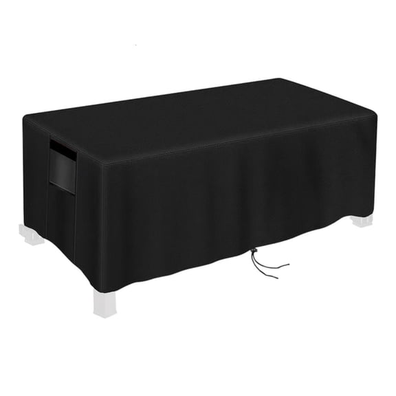 LICEWO Rectangular Fire Pit Cover strong Waterproofed university Fabric Includes Handles Cord for Outdoor Guard