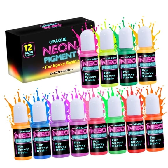 LICEWO Resin Colorant 10ml Capacity Thick Creamy Pigment Paste High Viscosity Art Supplies Suitable for Epoxy Resin Projects