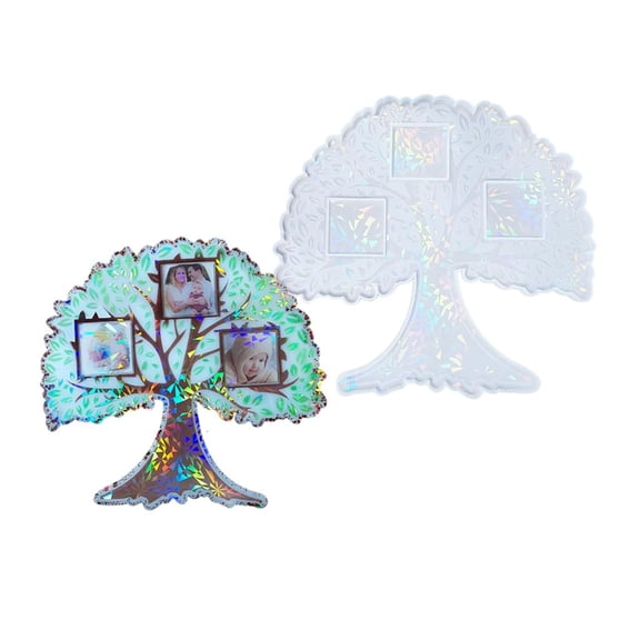 LICEWO Resin Photo Frame Molds Big Tree Shape Silicone Picture Mold for Exploy Casting