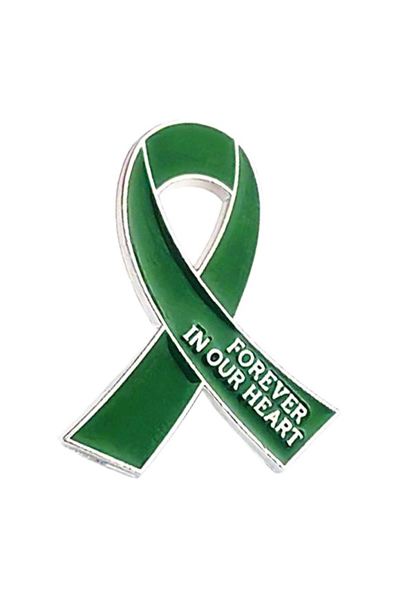 O Ribbon Lapel Badge Stop The Violence Brooch Symbol of Support Breastpin Ornament